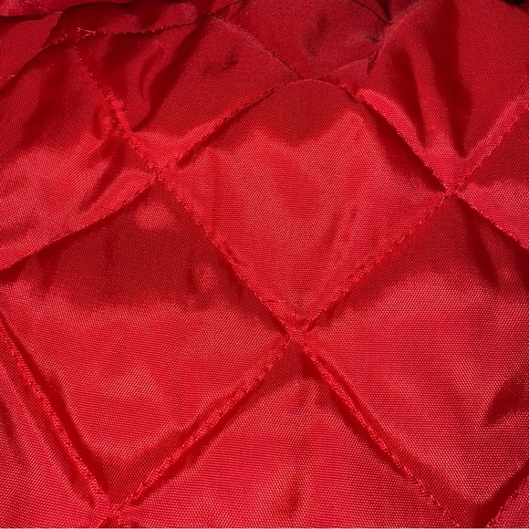 📌Red Wool Girls Hooded Coat Size 6 Classic Winter Dress Coat USA Made - Picture 5 of 7